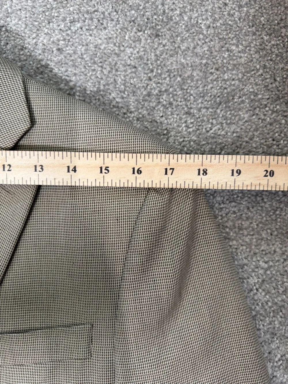 Michael Kors Tan Micro Check Blazer 36S